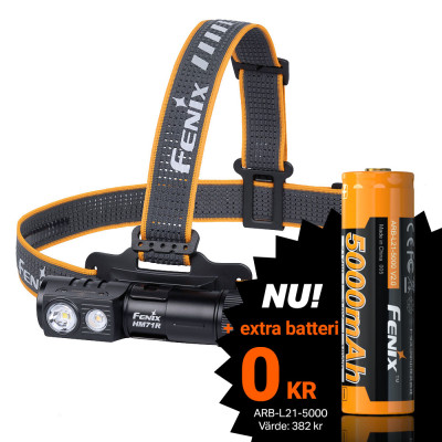 Pannlampa Fenix HM71R, 2700 lm + extrabatteri