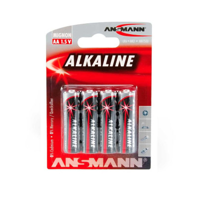 Alkaliskt batteri Ansmann Red, AA 