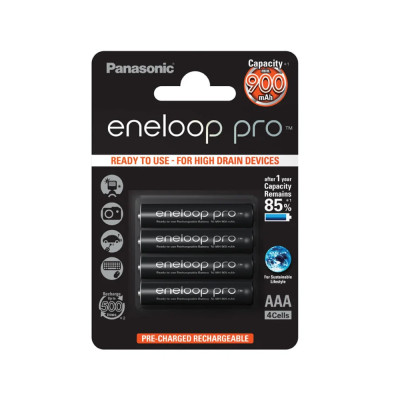 Laddningsbart batteri eneloop AAA 900 mAh 4