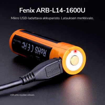 Rechargeable battery Fenix ARB-L14-1600U USB 14500