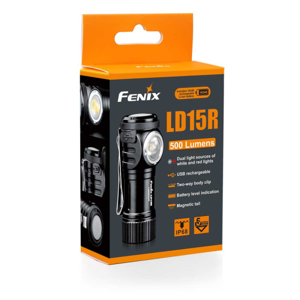 Ficklampa Fenix LD15R, 500 lm - UTGÅTT