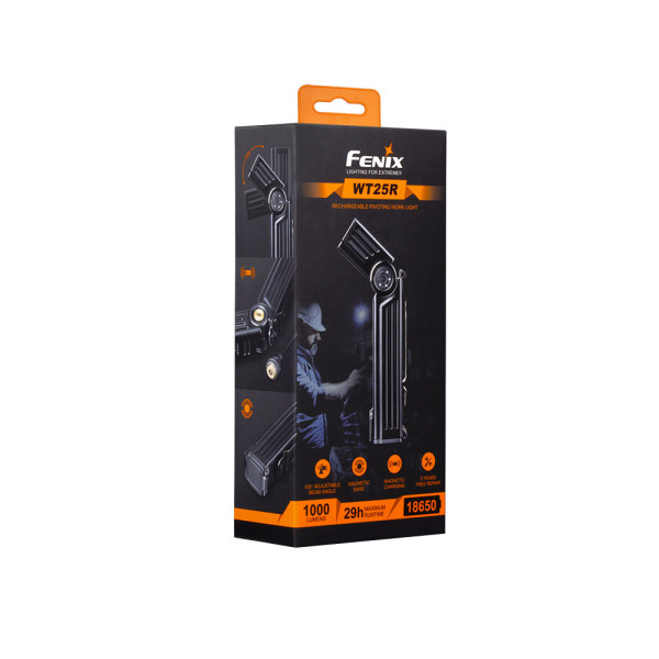 Laddbar arbetslampa Fenix WT25R, 1000 lm