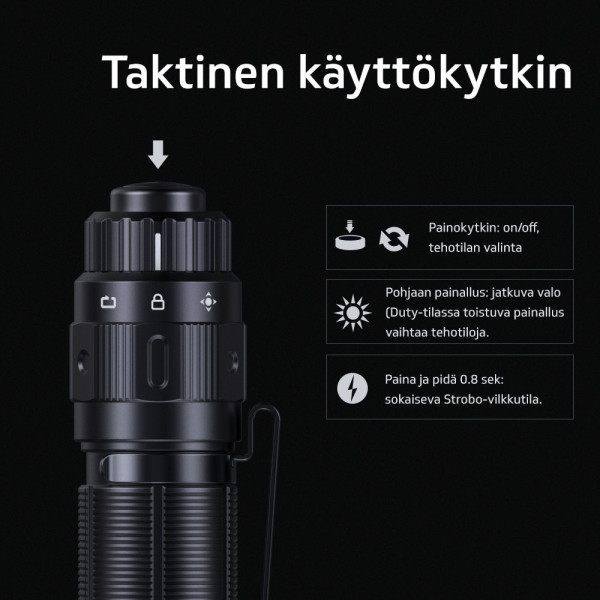 Ficklampa Fenix PD36 TAC, 3000 lm