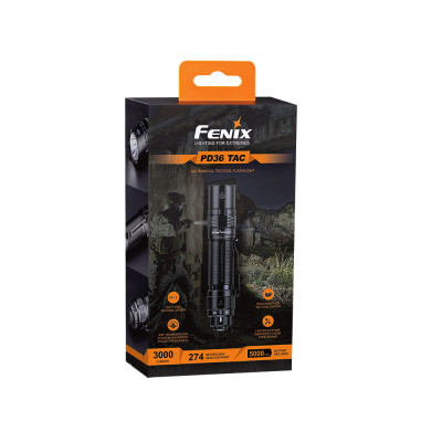Ficklampa Fenix PD36 TAC, 3000 lm Ficklampa Fenix PD36 TAC, 3000 lm