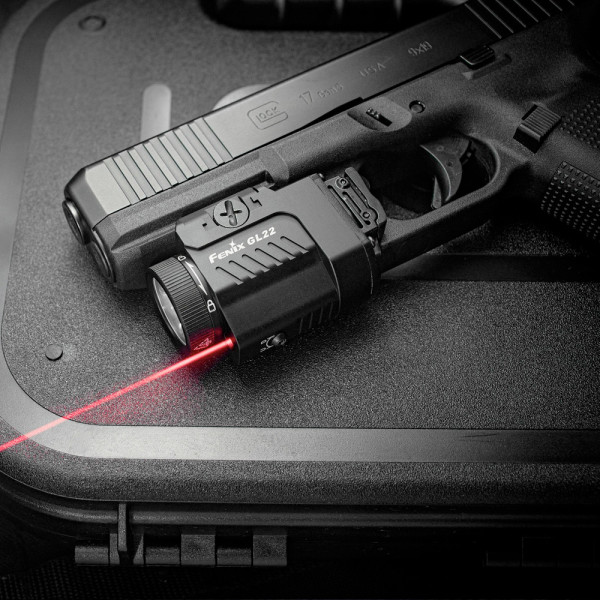 Vapenlampa Fenix GL22 röd lasersikte, 750 lm
