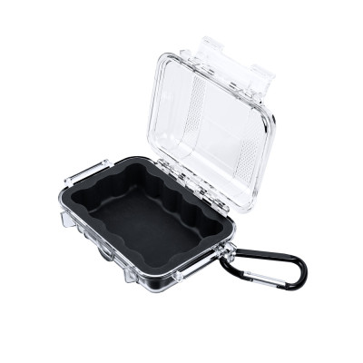 Transport case PC clear with carabiner hook Transport case PC clear with carabiner hook