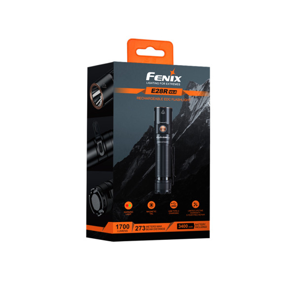 Ficklampa Fenix E28R V2.0, 1700 lm