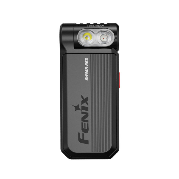 Ficklampa/klämlampa Fenix SW05R RED svart, 150 lm
