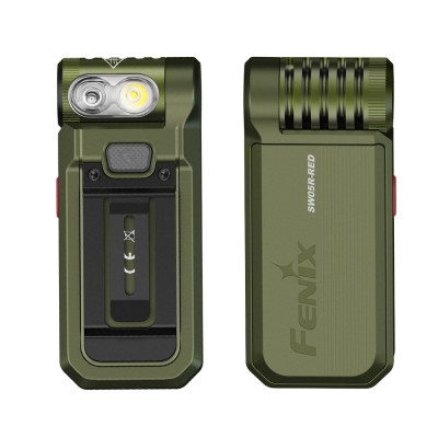 Flashlight/clip light Fenix SW05R RED MIL green, 150 lm
