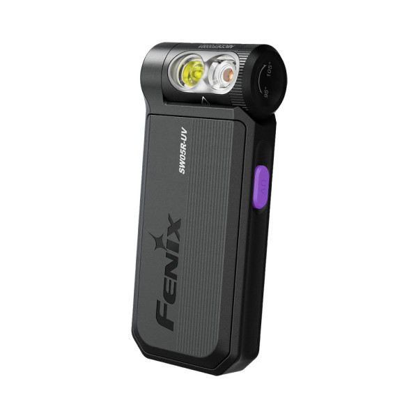 Ficklampa/klämlampa Fenix SW05R UV, 150 lm