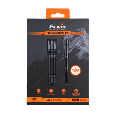 Fenix TK20R V2 + T5 value-bundle, 3000 lm