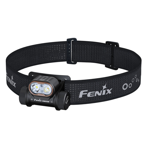 Pannlampa Fenix HM55R, svart, 1200 lm
